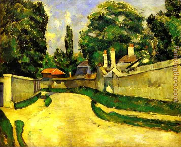 Houses on the Roadside painting - Paul Cezanne Houses on the Roadside art painting